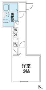 ダイヤモンドテラス鵠沼海岸B(1K/1階)の間取り写真
