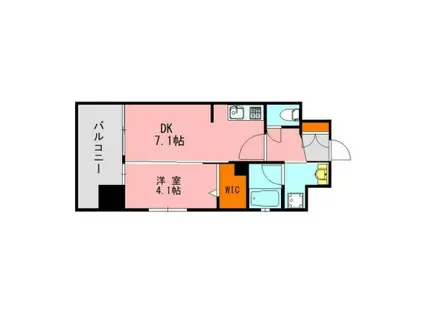 LANDIC S4173(1DK/3階)の間取り写真