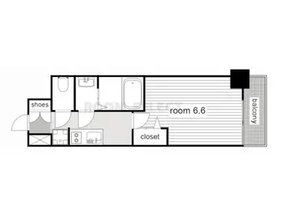 エステムコート名古屋グロース(1K/2階)の間取り写真