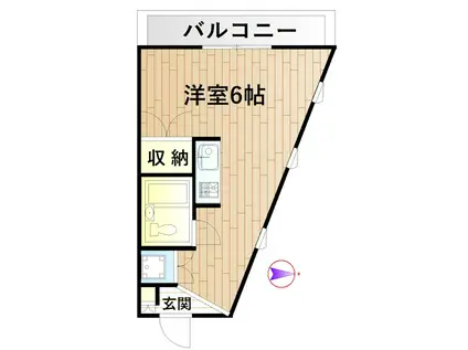 メゾン・えびす(1K/3階)の間取り写真