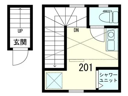 サークルハウス東池袋(ワンルーム/1階)の間取り写真