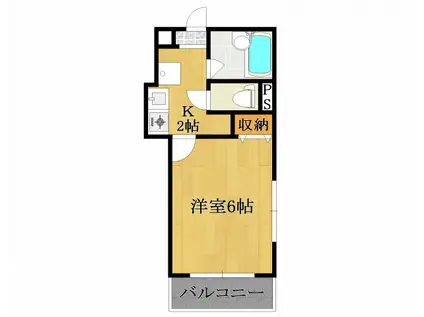 モンラッシェ(1K/3階)の間取り写真