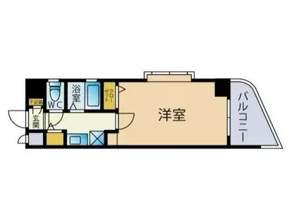 パークコート太宰府(1K/5階)の間取り写真