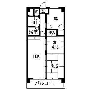 サクセス大喜(3LDK/2階)の間取り写真
