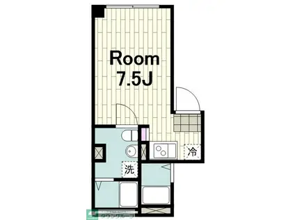 INFINA横浜戸部(ワンルーム/5階)の間取り写真