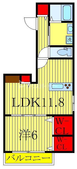 へーベルメゾン豊四季(1LDK/3階)の間取り写真