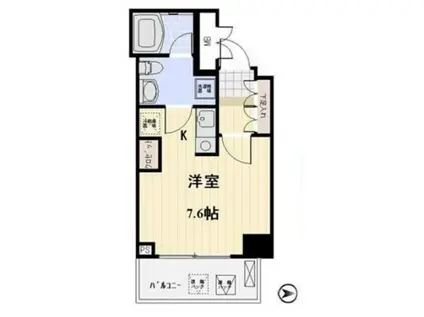 プロスペクト日本橋本町(ワンルーム/5階)の間取り写真