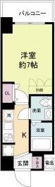 セレニテ新大阪カルム(1K/14階)の間取り写真