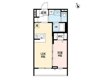 ROBOT HOME 蕨III(1LDK/3階)の間取り写真