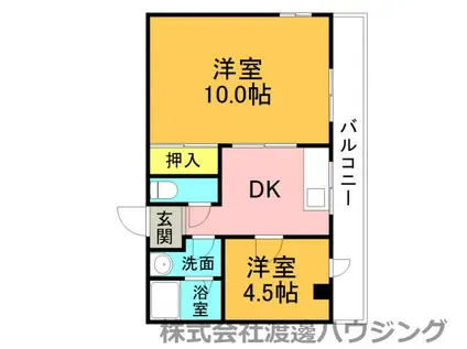 タカラマンション(2DK/2階)の間取り写真