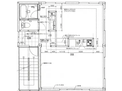 ポルトボヌール赤坂2(ワンルーム/2階)の間取り写真