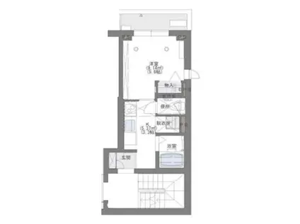 MSROOM-NERO(1K/3階)の間取り写真