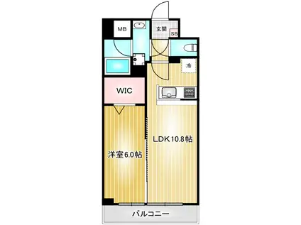 LE-CERCLE(1LDK/5階)の間取り写真