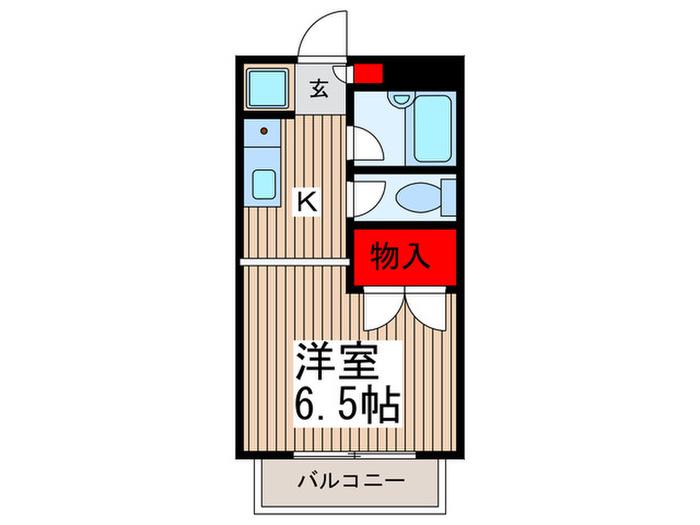 AVENUE1番館(1K/2階)の間取り写真