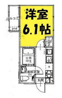 KEIAI RESIDENCE せんげん台7(1K/2階)の間取り写真