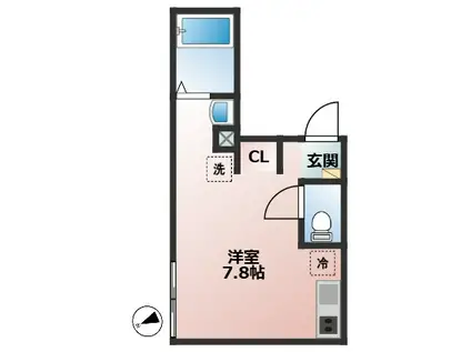 ステラ桜上水(ワンルーム/1階)の間取り写真