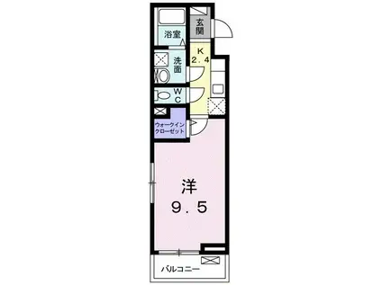 グレイス・ヒルズ(1K/3階)の間取り写真