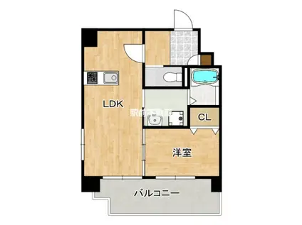 グロワール高砂(1LDK/7階)の間取り写真