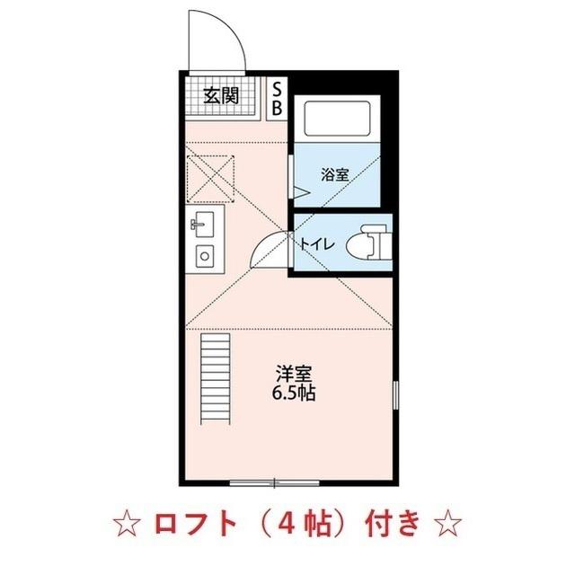アーバンフラット桜木町(ワンルーム/2階)の間取り写真