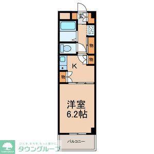 カーサベルデ(1K/3階)の間取り写真