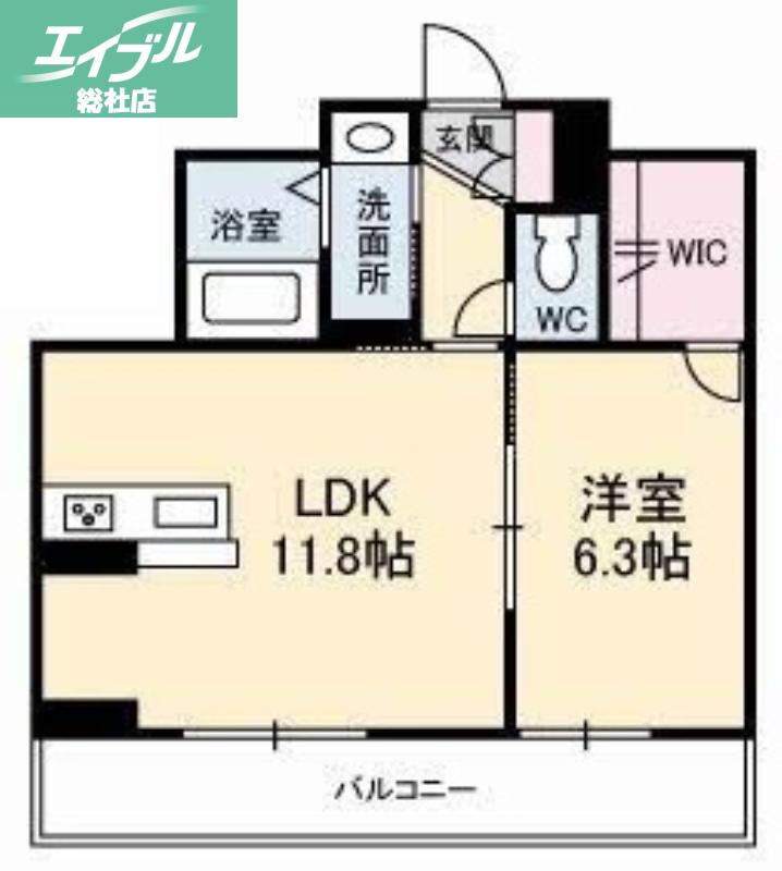 フェリーチェ ガーデン A棟(1LDK/3階)の間取り写真