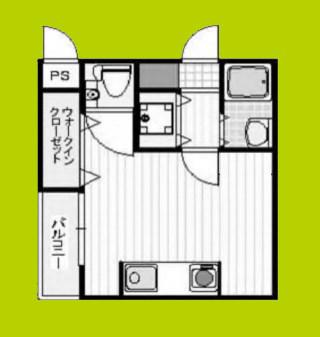 ドゥマン梅田(ワンルーム/7階)の間取り写真