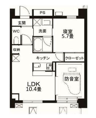 ARTS KIKUKAWA(2LDK/7階)の間取り写真