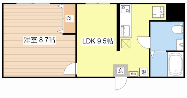 NOVESTAGE RE MAISON(1LDK/2階)の間取り写真