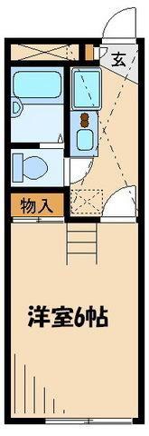 レオパレスカーサ19(1K/1階)の間取り写真
