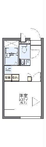 レオパレスマスカット(1K/2階)の間取り写真