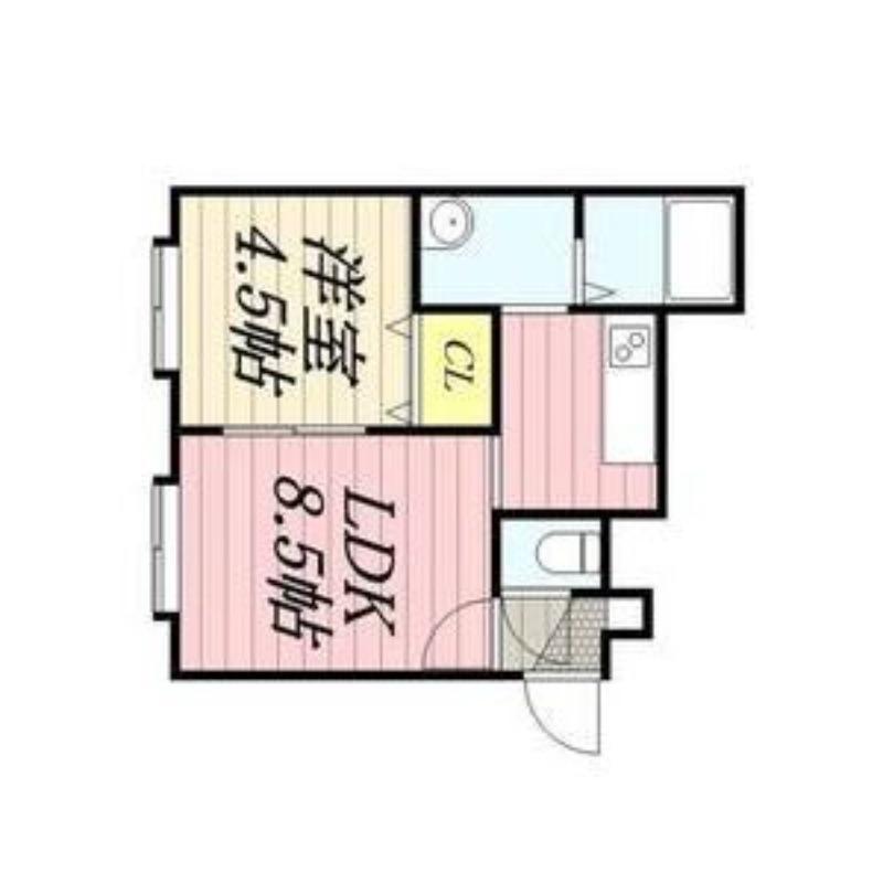 パンセ24(1LDK/3階)の間取り写真