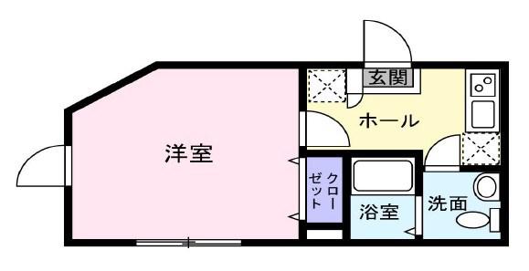 YS MARE(1K/2階)の間取り写真