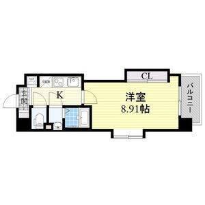 LUXE難波西Ⅲ(1K/12階)の間取り写真