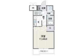 アルティザ博多駅南(1K/13階)の間取り写真