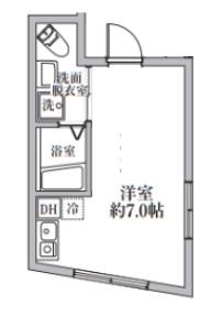 LAPIS椎名町(ワンルーム/3階)の間取り写真