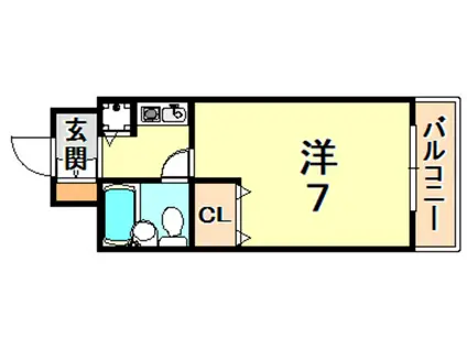 トーカンキャステール六甲道(1K/5階)の間取り写真