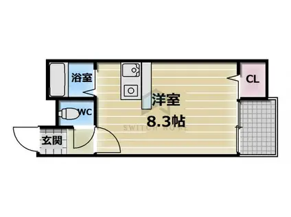 CTビュー永和(ワンルーム/2階)の間取り写真