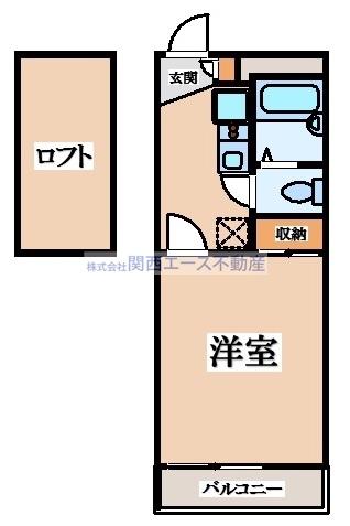 レオパレス永和(1K/1階)の間取り写真