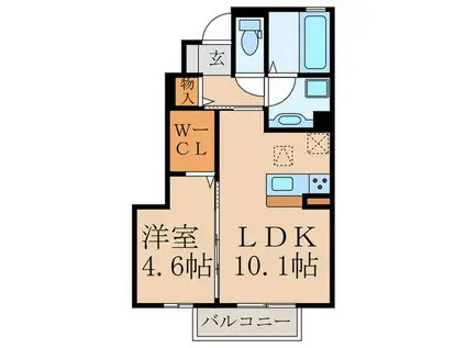 デッセ リコ(1LDK/1階)の間取り写真