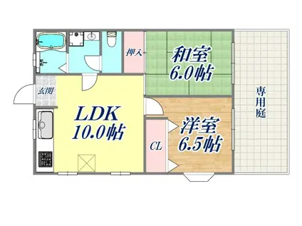 メゾン大塚(2LDK/3階)の間取り写真