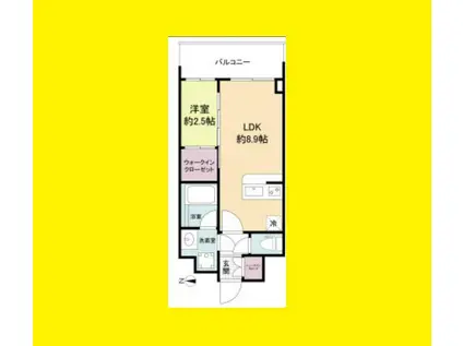 セレニテ新大阪グランデ シュッド(1LDK/11階)の間取り写真