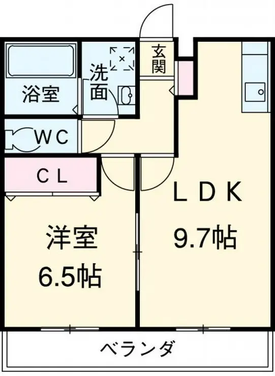 ミルクリーク川口 3階階 間取り