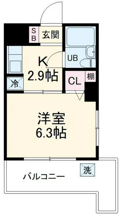 フローラル永田 4階階 間取り