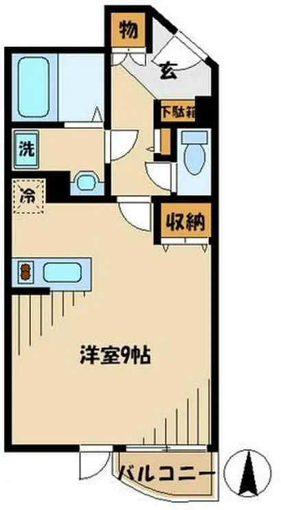TK田園調布レディースフラッツ 3階階 間取り