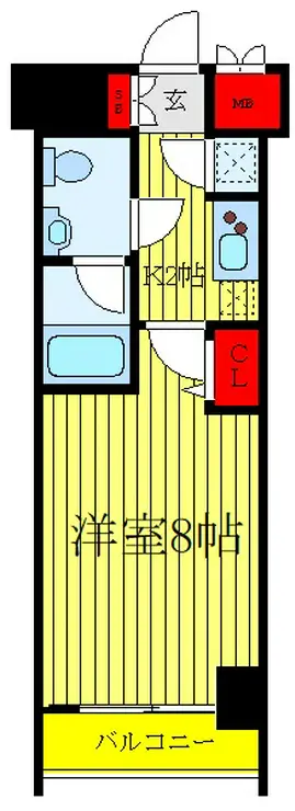 LEXE赤羽 7階階 間取り