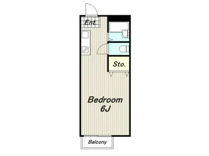 リヴェール百草園(1K/2階)の間取り写真