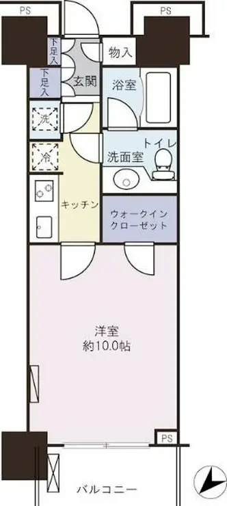 ザ・クレストタワー 4階階 間取り
