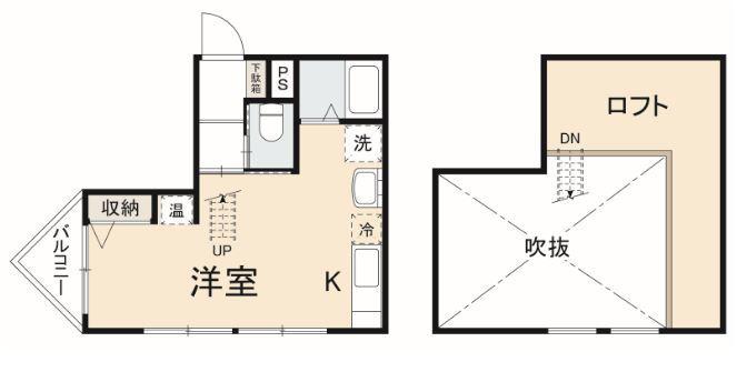 プレステージ番町(ワンルーム/2階)の間取り写真