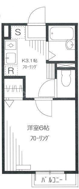 ボンセジュール(1K/1階)の間取り写真