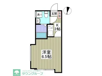 興野2丁目アパート(1K/1階)の間取り写真